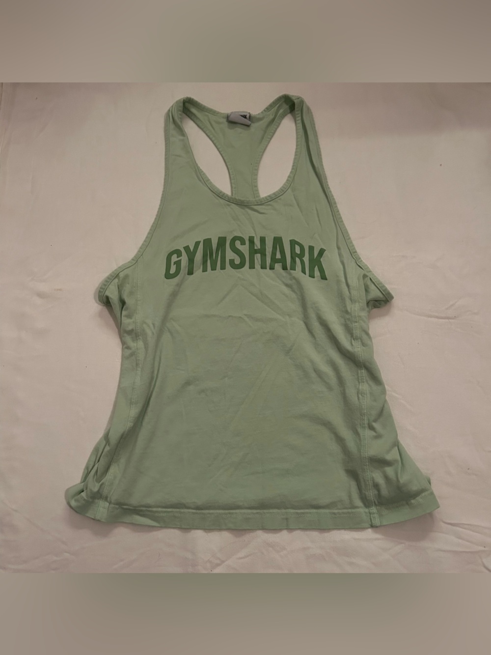 Gymshark Light Sage Green Racerback Cover-Up Tank